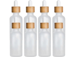 Conjunto De 8 Frascos De Vidro Fosco Com Conta-gotas, Frascos Recarregáveis Para