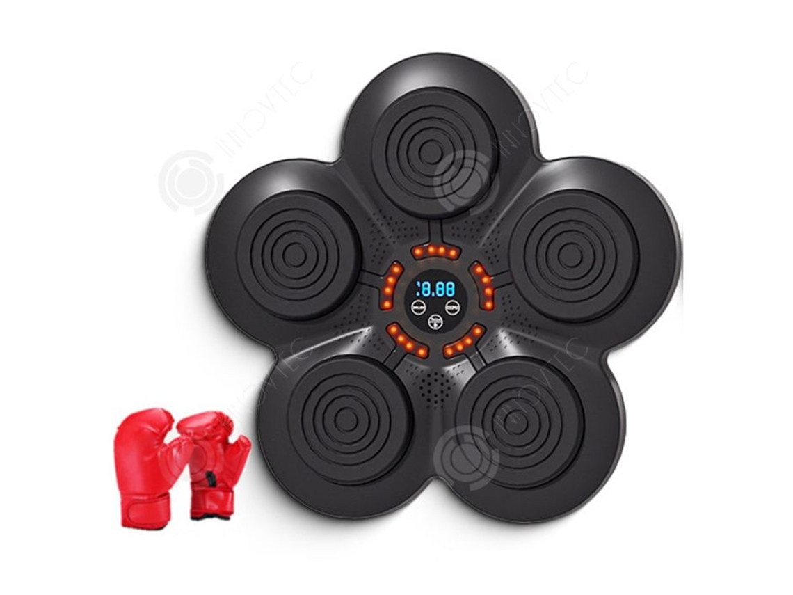 Máquina de Boxeo Inn de 37 cm x 33 cm, Máquina de Boxeo Musical Inteligente con Conexión Bluetooth, Duradera y Altamente Elástica, Práctica Innovtec