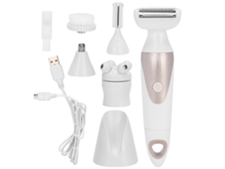 Depiladora Eléctrica 5 En 1 Con Carga Usb Para Depilación Nasal, Perfilado De Cejas Y Limpieza Facial.