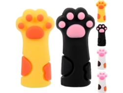 Juego de 12 tapas extensoras de lápiz, diseño de gato kawaii, divertidas y prácticas para la escuela Gokoco
