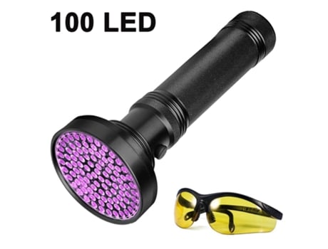 UV Black Light Flashlight , Best UV Light and Blacklight For Home & Hotel Inspection, Pet Urine & Stains - Ultra Intensity LEDs Spot Counterfeit