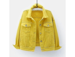 2026-chaqueta Vaquera De Manga Larga Para Mujer Abrigo De Otoño Invierno Talla S-xxxl Sólido