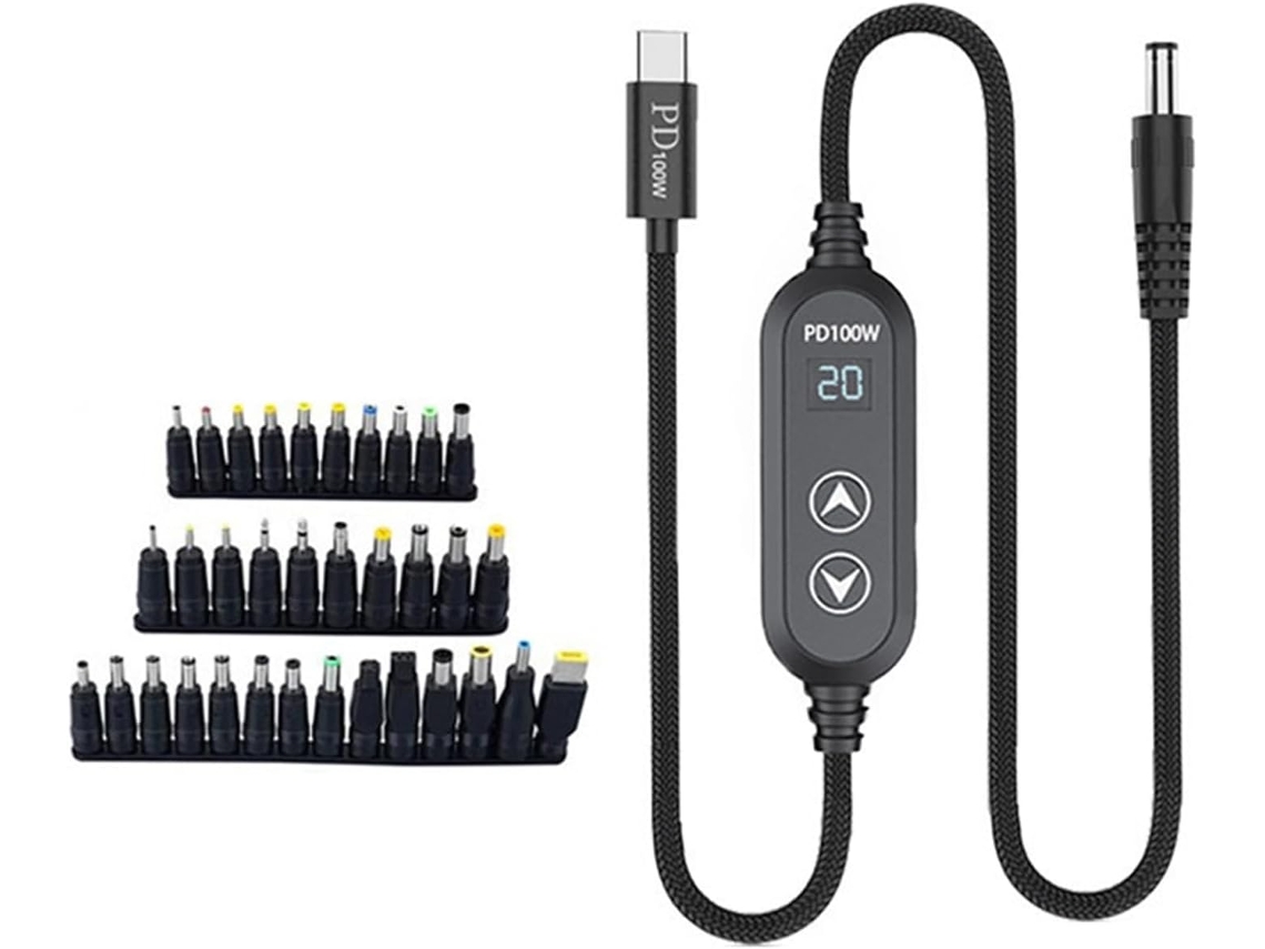 Fuente De Alimentación Directa Usb-c A Cc De 5,5 V De 100 W De Última Generación Para Múltiples Dispositivos.