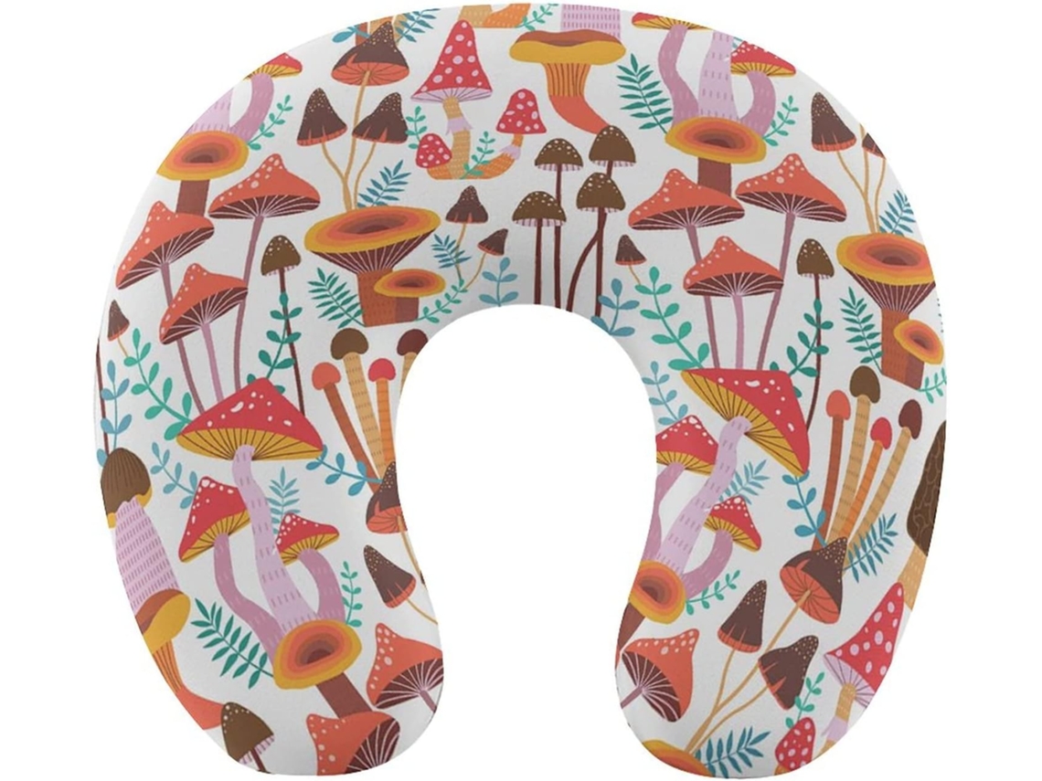 Almohada Viaje Forma Hongo, Espuma Viscoelástica Viscoelástica Fácil Relajación Cómodos Familia.brfácil