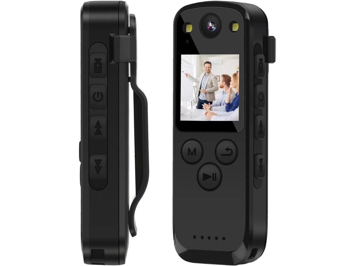 Minicámara Corporal A31 Con Pantalla Digital Full Hd 1080p, Para Montaje En El Cuerpo.