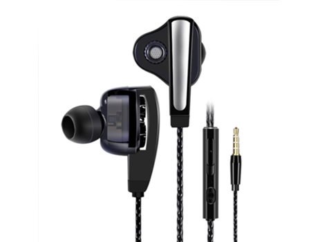 Auriculares S1-Subwoofer con cancelación de ruido en el oído con cable-Silver Six Mobile Subwoofer