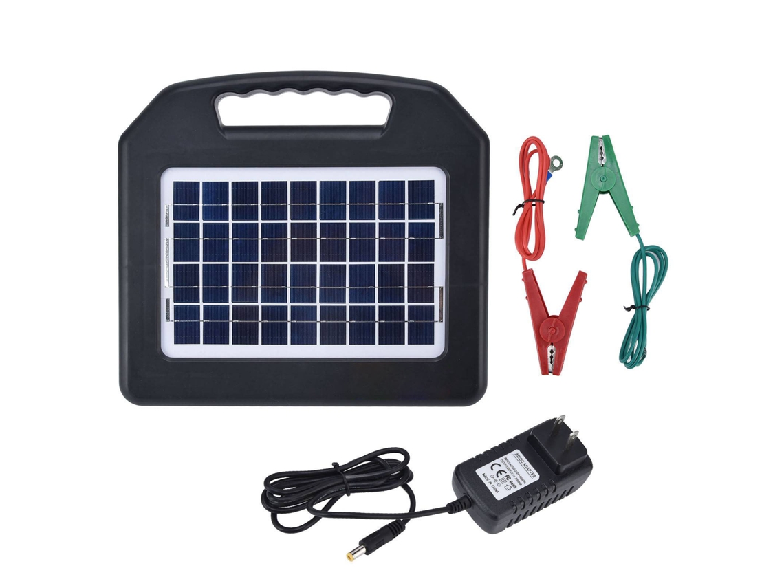 Cargador solar portátil para cerca eléctrica
