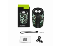 Alto-falante Portátil Sem Fio Bluetooth Zealot S32 5w Subwoofer Bateria Recarregável 2000mah Suporta Usb/tf/aux-in
