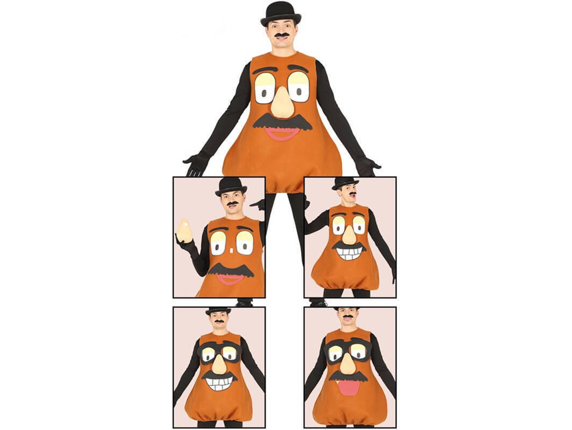Disfraz de Hombre DISFRAZZES Mr. Potato Personalizable (Talla: L)