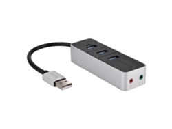 Usb2.0 Hub Expande Tres Puertos Usb, Admite Salida De Audio De Micrófono Y Auriculares