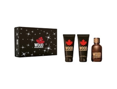 DSQUARED2 - Wood pour Homme Dárková sada EDT 100 ml, sprchový gel 100 ml a After Shave Balsam ( balzám po holení ) 100 ml 100ml