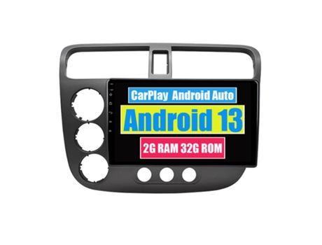 Autoradio Multimedia ROVERONE para Honda Civic 2000 - 2006 CarPlay Android Coche Radio Bluetooth Navegación