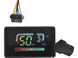 Velocímetro para bicicleta eléctrica H6c 2 con pantalla LCD, conector UART 24 V 60 V a SM52 Gokoco