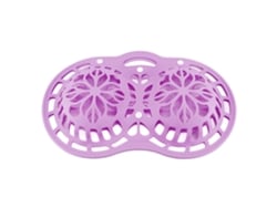 Saco de silicone Jinwei para lingerie e roupas íntimas, protetor para máquina de lavar e secar com botão de pressão, roxo A-36d