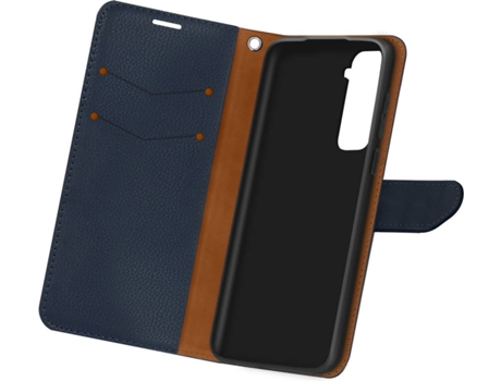 Carcasa Samsung Galaxy S21 AVIZAR Cartera Granulado Blanco