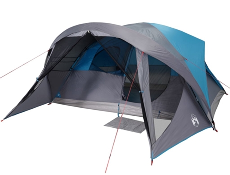 Tienda de campaña familiar para 6 personas VIDAXL impermeable azul