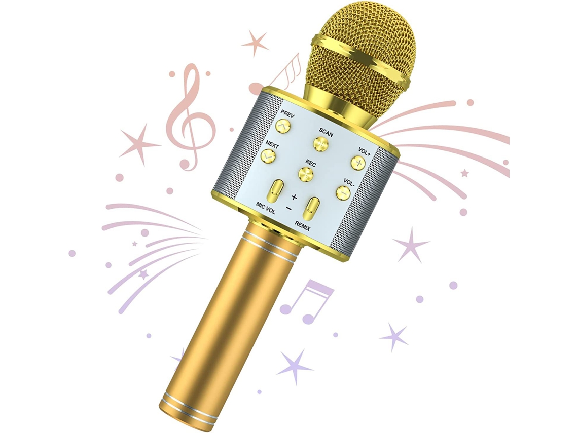 Micrófono Inalámbrico Bluetooth, Micrófono De Karaoke De Mano Siurn