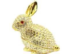 Caja De Joyería Con Figura De Conejo Esmaltada, Organizador De Joyas Decorativo Para Tocador.