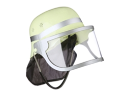 Relaxdays Casco De Bombero Para Niños, Ajustable, Visera Abatible, Cubrenucas, Disfraz, 24,5 X 22,5 X 28 Cm, Amarillo
