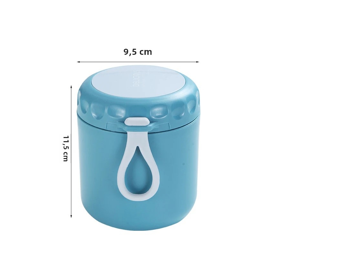Conjunto de Copos Térmicos a Vácuo para Alimentos , Conjunto de Copos de Sopa em Aço Inoxidável MDUG (azul)