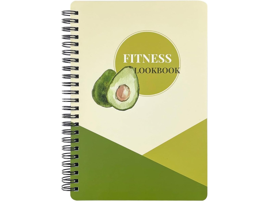 Cuaderno De Fitness A5 Con Espiral, Planificador De Entrenamiento Diario, De Para La Gestión De La Salud