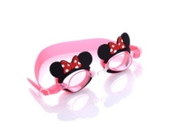 Gafas De Natación Infantiles, Resistentes Al Polvo Y A Las Fugas, Con Diseño De Dibujos Animados, Ratón Rosa, Para Niños Y Niñas, Con Lentes De Policarbonato Y Silicona.