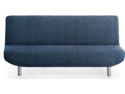 Funda Multielástica para Sofá Cama Clic-clac 3 Plazas MILICA Tejido Adaptable Spongy Azul