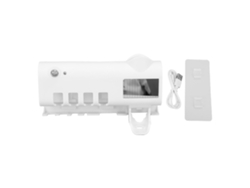 Portacepillos de dientes UV (almacenamiento y dispensador de pasta de dientes)