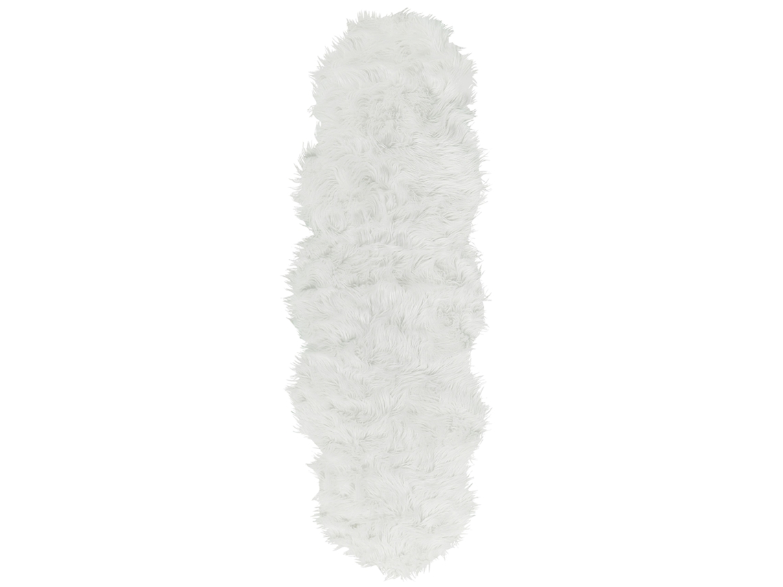 Alfombra de pelo largo BELIANI Mamungari de Acrílico Blanco 60x180