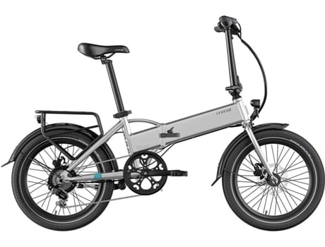 Legend Ebikes Bicicleta plegable compacta con rueda de 20 pulgadas monza plateado velocidad 25 kmh 100