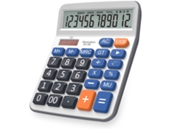VIVILIYYA Calculadora De Mesa Com Tela Lcd Grande, 12 Dígitos, Energia Solar E Bateria