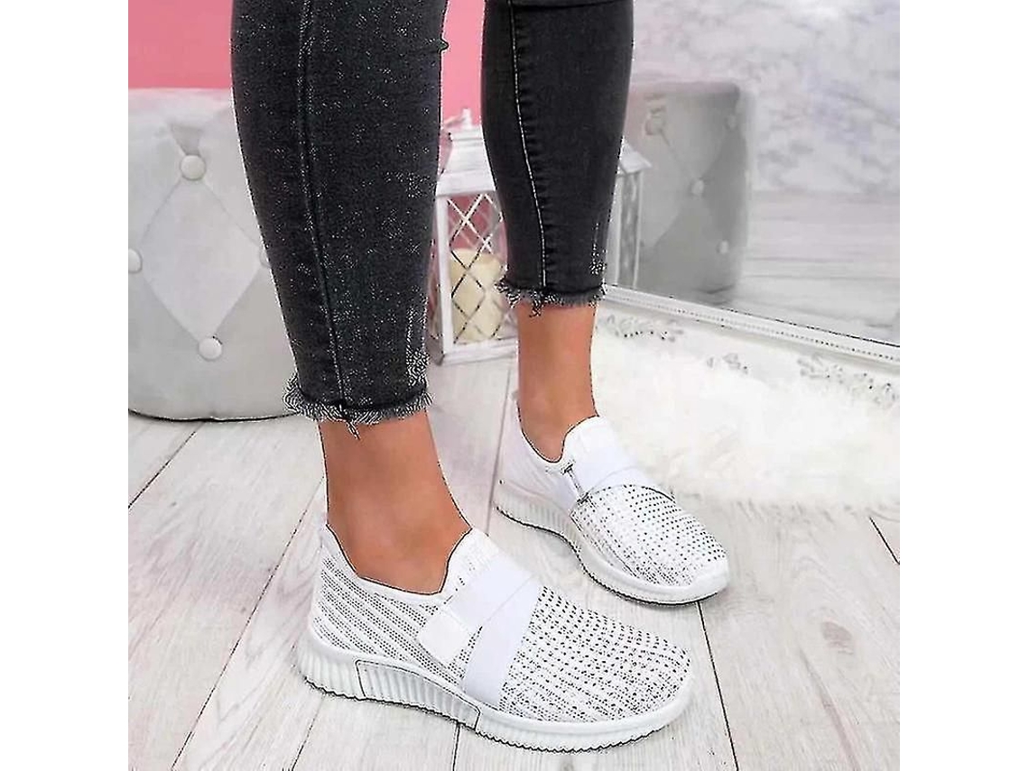 2026-zapatos Slip-on Mujer Con Suela Ortopédica Zapatillas Deportivas Moda Plataforma Para Caminar