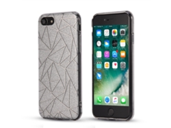 Cubierta Trasera De Caso Luxury Sparkle Ultra Thin Electroplate Pc+tpu Para Iphone 8 Plata
