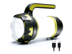 Lâmpada De Camping Led, Lanterna Potente 1000lm, Bateria 3000mah Power Bank, Recarregável Usb, Ipx4 À Prova D'água Com Luz De Alerta