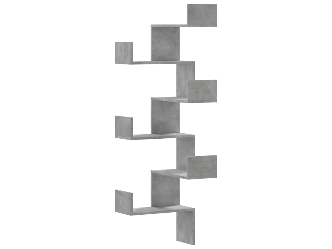 Estante de pared Derivados Madera Cemento Gris MAISON EXCLUSIVE