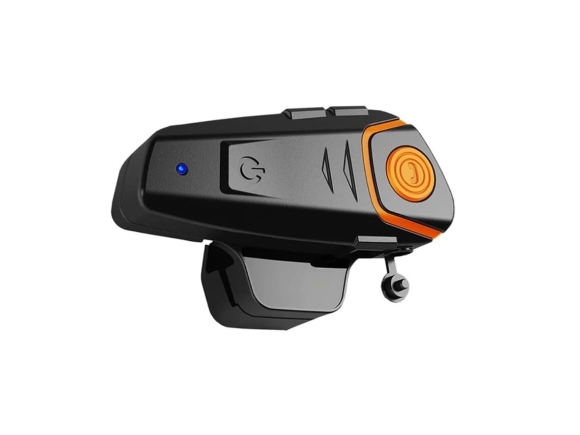 Intercomunicador Bluetooth para motocicleta de 1000 m que conecta hasta tres personas para hablar al mismo tiempo Versión actualizada Negro Yizhood
