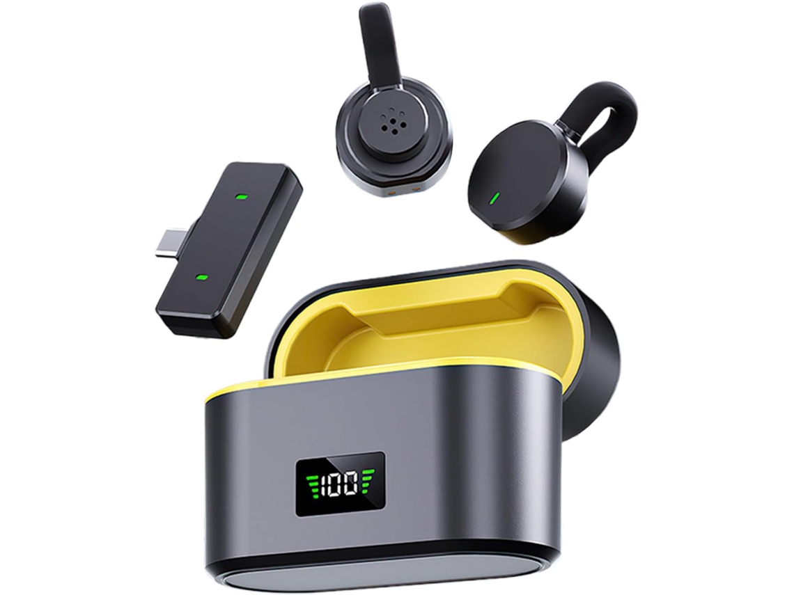 Micrófono De Solapa Con Cable – Dispositivo Con Cancelación De Ruido | Herramienta Para La Creación De Contenido