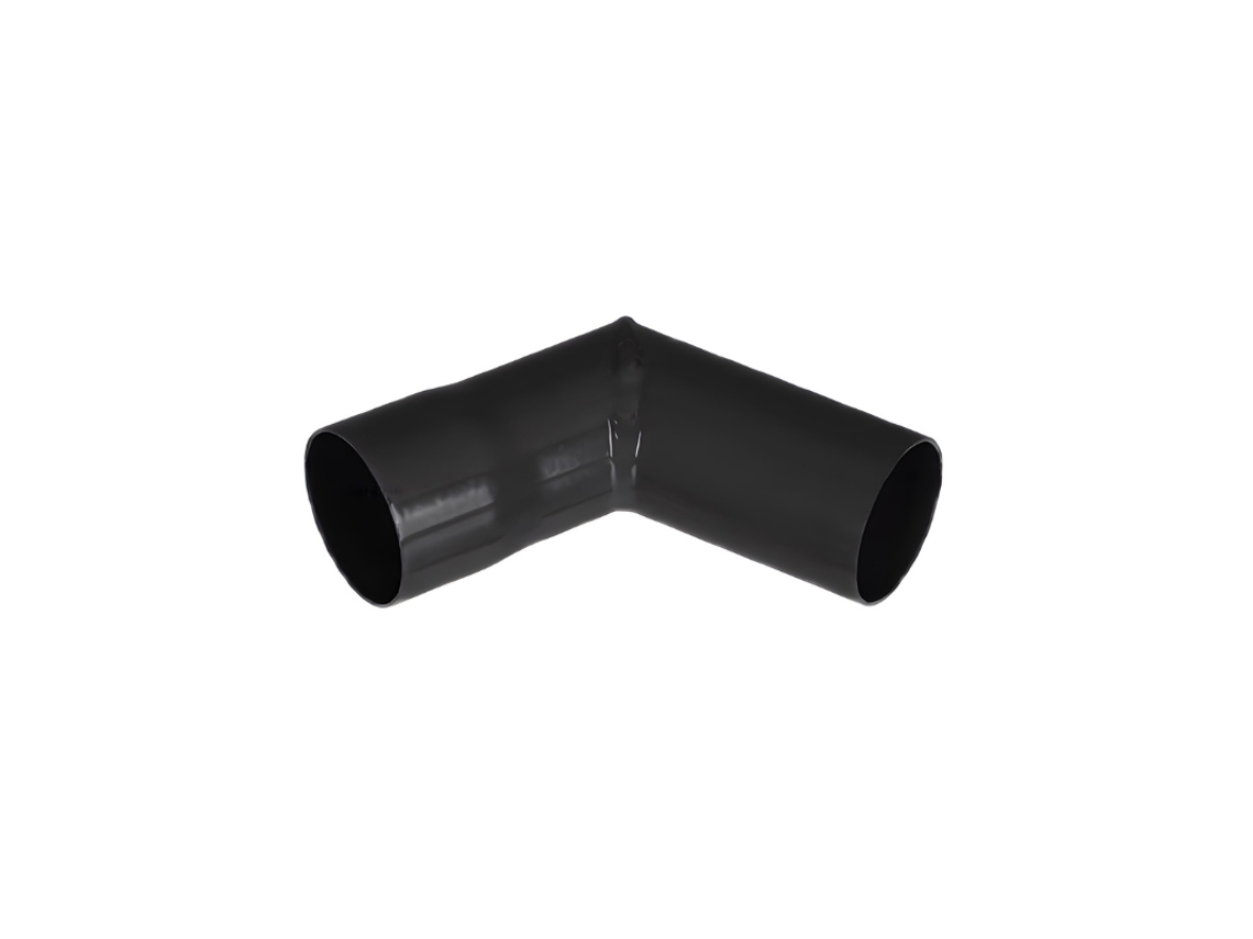 Renoplast R50: Codo de Bajante en Aluminio, 87º, DN 40 mm, Negro