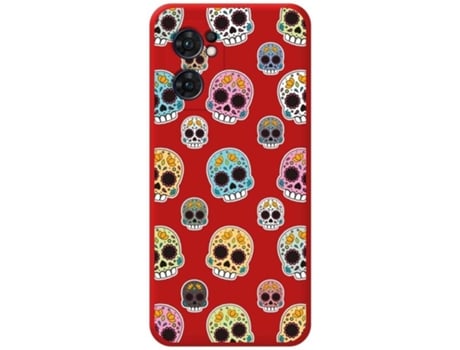Carcasa para Oppo Find X5 Lite 5G TUMUNDOSMARTPHONE Silicona Líquida Dibujos Rojo