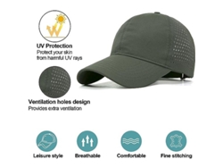Gorra Béisbol De Malla Verano Hombres Ajustable Transpirable Ligera Impermeable Para Deporte Al Aire Libre