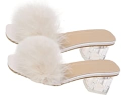 Zapatos De Tacón Suave Para Mujer, Sandalias Cómodas De Verano, Pantuflas Mullidas.