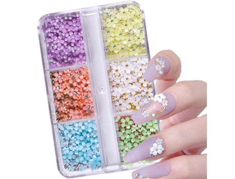 Flower Nail Art Color Suministros De Arte De Uñas Para Mujeres Niños Niñas Decoraciones De Uñas -Style3 ZMDECQNA