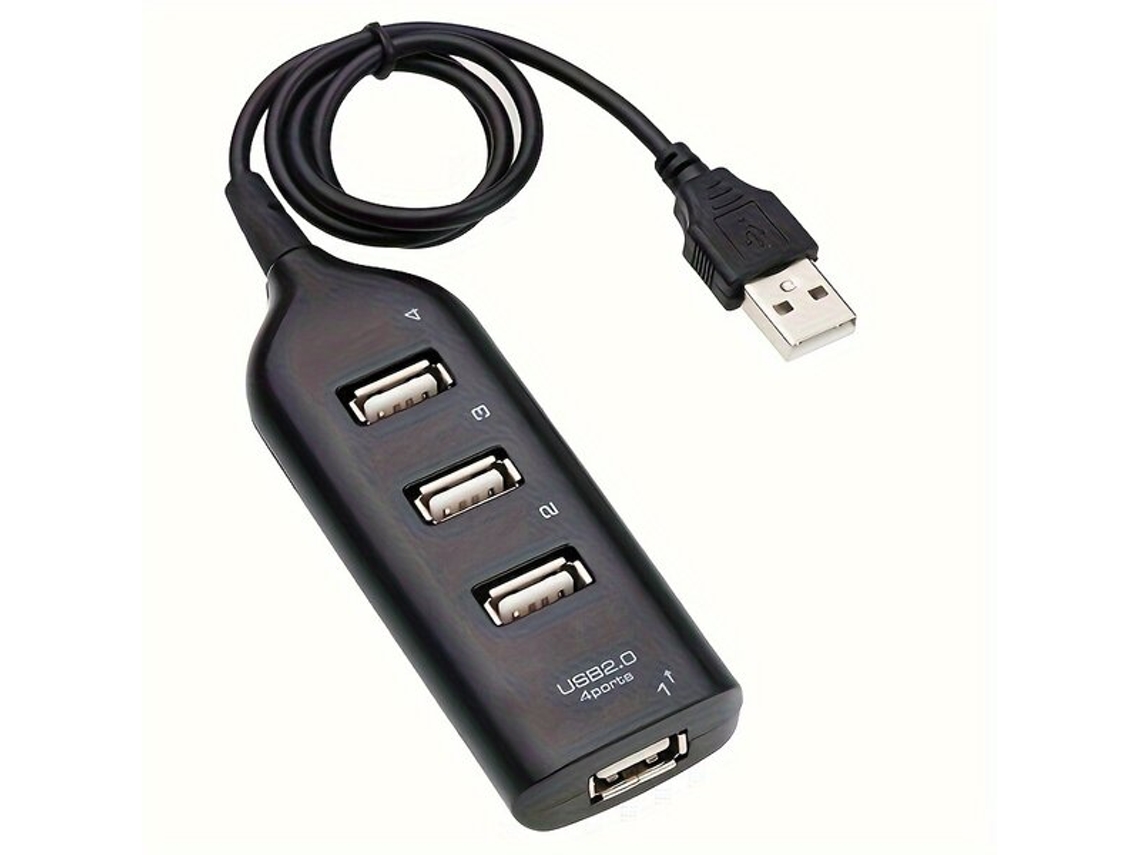 Concentrador USB de alta velocidad con 4 puertos y adaptador USB 2.0. Vayotoy