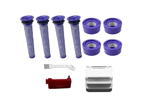 4 pacotes de pré-filtros e 4 pacotes de pós-filtros hepa para dyson v8 e v7