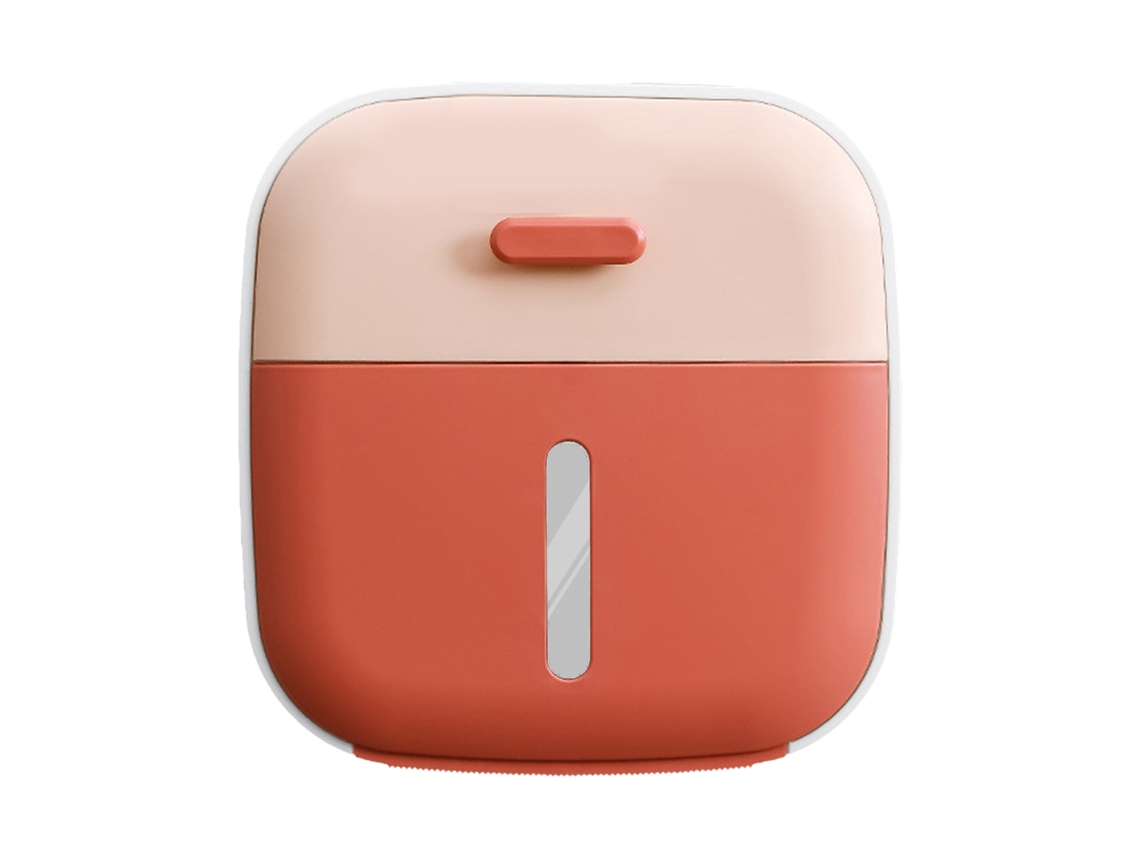 Tapa Impermeable Para Caja De Papel Higiénico (no Requiere Perforación) Para Baño - Roja