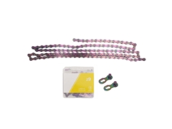 Cadena De Bicicleta De Acero Aleado Ligero De 9 Velocidades Para Bicicletas De Montaña Y De Carretera Con Conector De Eslabón De Color.