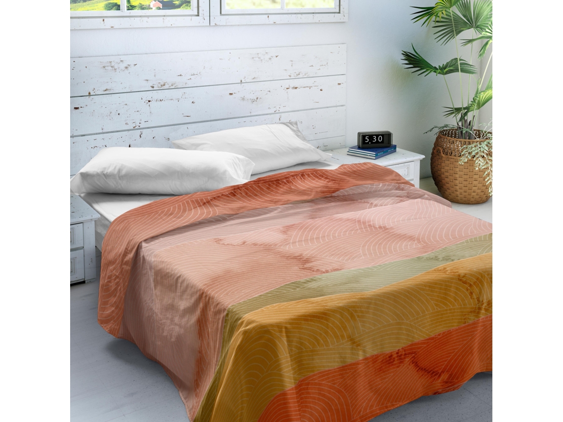 Juego de Sábanas SANDAL Estampadas 3 Piezas Cama 150 - Algodón - OCEAN TERRA