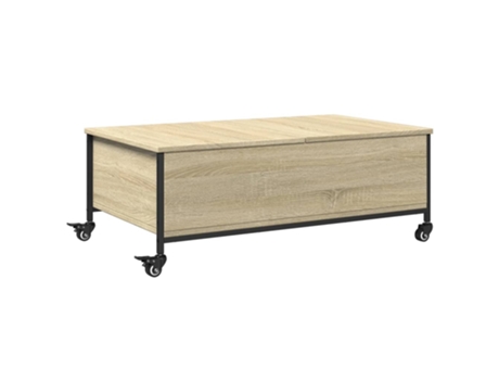 Mesa de centro con ruedas madera VIDAXL ingeniería Sonoma (91x55x34 cm)
