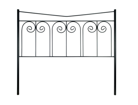 Cabecero de Forja FACTORY MUEBLES Fuente, Negro Cama de 105 cm ( 110 x 120)