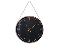 Reloj de pared BELIANI Bezas de Material sintético Negro 30x4x48